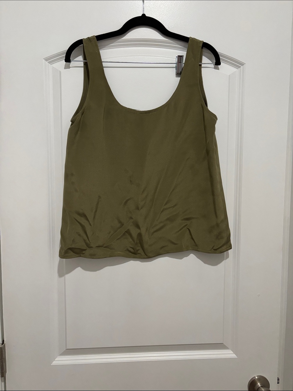 Carlisle Olive Scoop Neck Tank Top